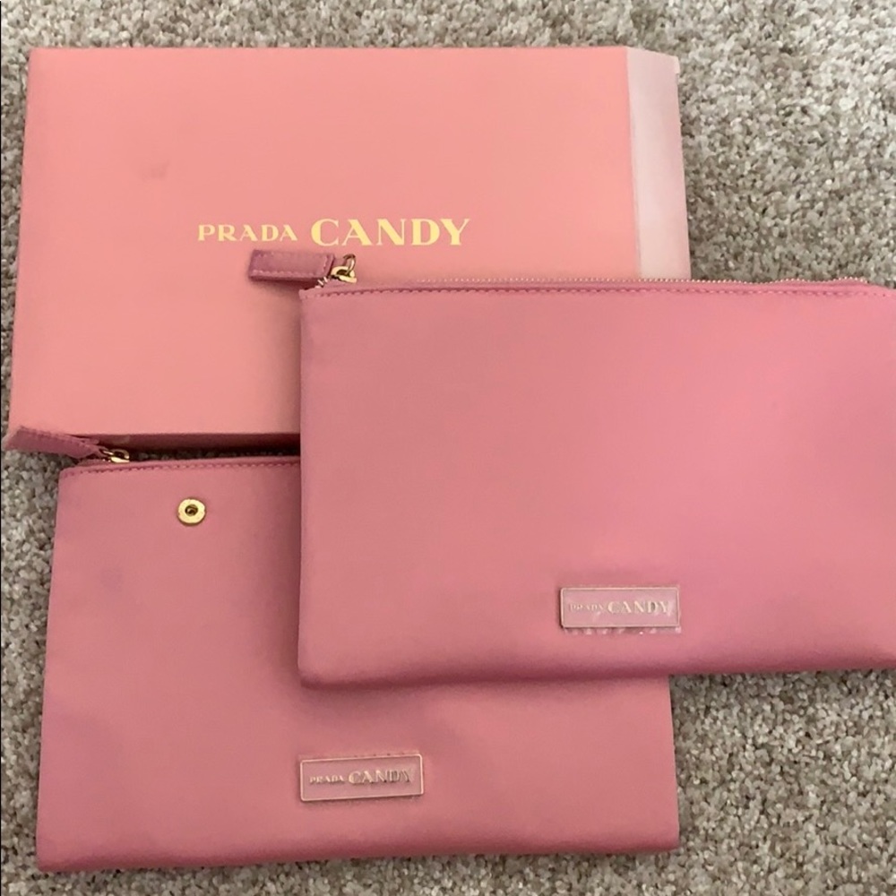Prada cosmetic bag pouches